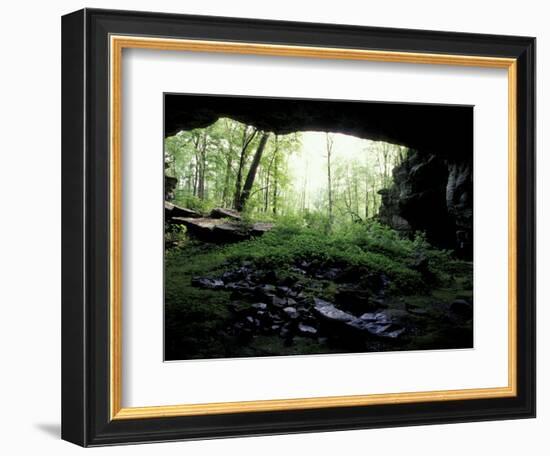 Entrance to Russell Cave National Monument, Alabama, USA-William Sutton-Framed Photographic Print