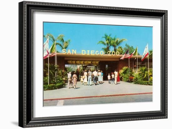 Entrance to San Diego Zoo-null-Framed Art Print