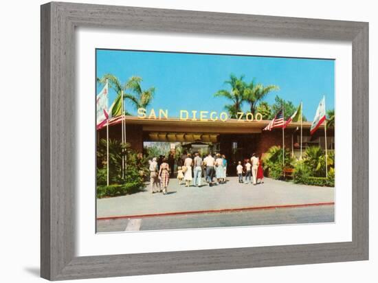 Entrance to San Diego Zoo-null-Framed Premium Giclee Print