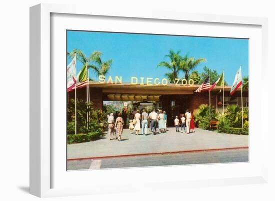 Entrance to San Diego Zoo-null-Framed Premium Giclee Print