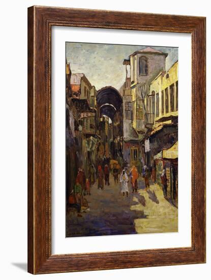 Entrance to Souk (Market), Damascus, Syria, C. 1901-N. Jafari-Framed Giclee Print