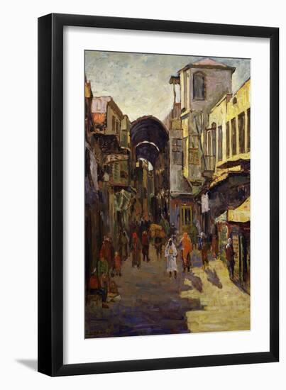 Entrance to Souk (Market), Damascus, Syria, C. 1901-N. Jafari-Framed Giclee Print