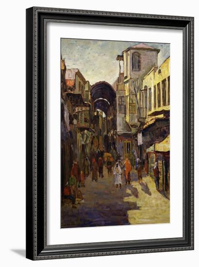 Entrance to Souk (Market), Damascus, Syria, C. 1901-N. Jafari-Framed Giclee Print