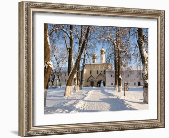 Entrance to the Bogorodichno-Uspenskij Monastery, Tikhvin, Leningrad Region, Russia-Nadia Isakova-Framed Photographic Print