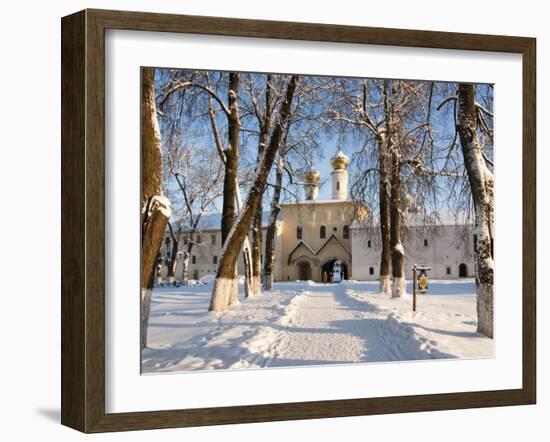 Entrance to the Bogorodichno-Uspenskij Monastery, Tikhvin, Leningrad Region, Russia-Nadia Isakova-Framed Photographic Print