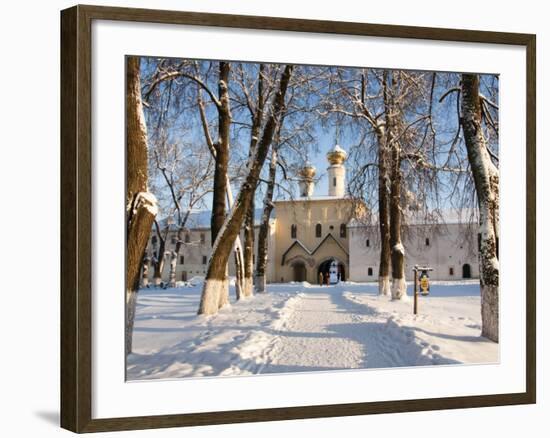 Entrance to the Bogorodichno-Uspenskij Monastery, Tikhvin, Leningrad Region, Russia-Nadia Isakova-Framed Photographic Print