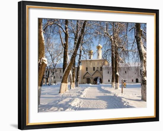 Entrance to the Bogorodichno-Uspenskij Monastery, Tikhvin, Leningrad Region, Russia-Nadia Isakova-Framed Photographic Print