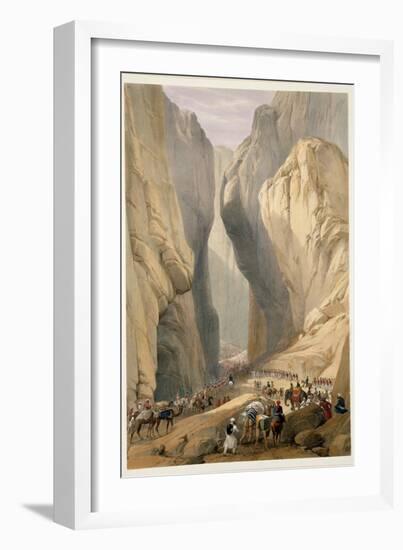 Entrance to the Bolan Pass from Dadur, from "Sketches in Afghaunistan"-James Atkinson-Framed Giclee Print