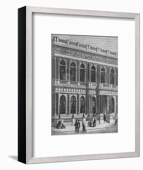 Entrance to the Carlton Club, Westminster, London, c1875 (1878)-Unknown-Framed Giclee Print