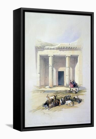 Entrance to the Cave of Beni Hassan, 19th Century-David Roberts-Framed Premier Image Canvas