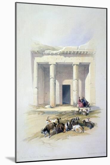 Entrance to the Cave of Beni Hassan, 19th Century-David Roberts-Mounted Giclee Print