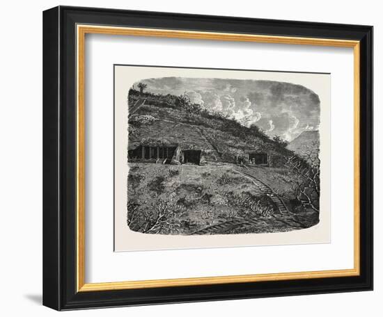 Entrance to the Cave-Temples of Kanhari, Isle of Salsette-null-Framed Giclee Print
