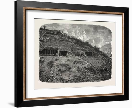 Entrance to the Cave-Temples of Kanhari, Isle of Salsette-null-Framed Giclee Print