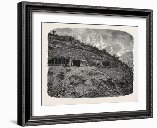 Entrance to the Cave-Temples of Kanhari, Isle of Salsette-null-Framed Giclee Print