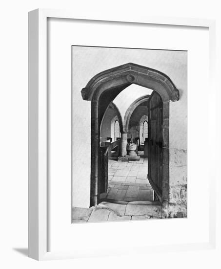 Entrance to the Chapel, Haddon Hall, Derbyshire, 1924-1926-null-Framed Giclee Print