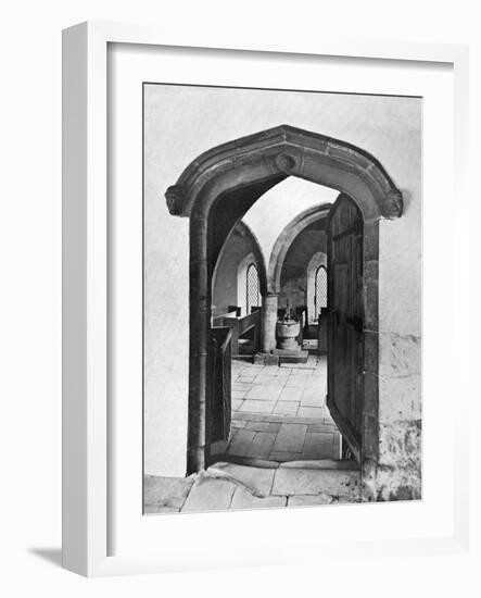 Entrance to the Chapel, Haddon Hall, Derbyshire, 1924-1926-null-Framed Giclee Print