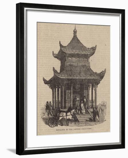 Entrance to the Chinese Collection-null-Framed Giclee Print