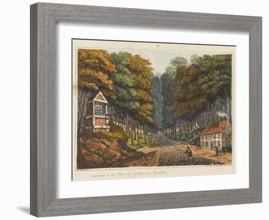 Entrance to the Foret De Soigne-James Rouse-Framed Giclee Print