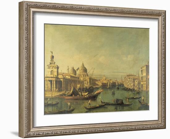 Entrance to the Grand Canal, Venice by Bernardo Bellotto-Bernardo Bellotto-Framed Giclee Print