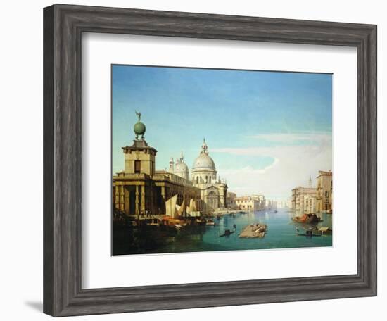 Entrance to the Grand Canal, Venice, with the Church of Santa Maria Della Salute-Jules Romain Youant-Framed Giclee Print