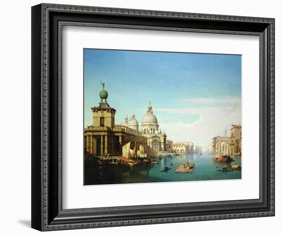 Entrance to the Grand Canal, Venice, with the Church of Santa Maria Della Salute-Jules Romain Youant-Framed Giclee Print