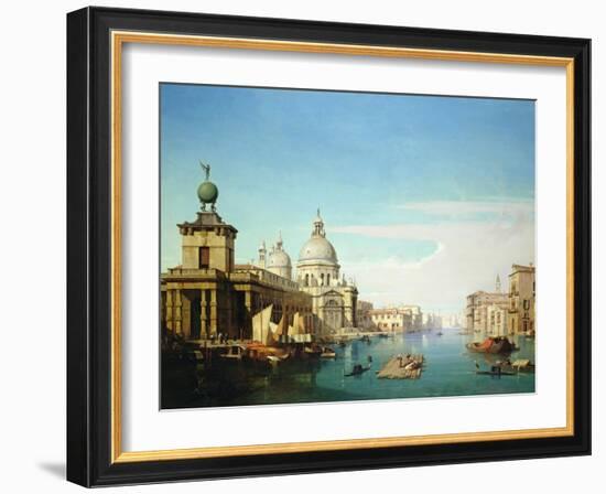 Entrance to the Grand Canal, Venice, with the Church of Santa Maria Della Salute-Jules Romain Youant-Framed Giclee Print