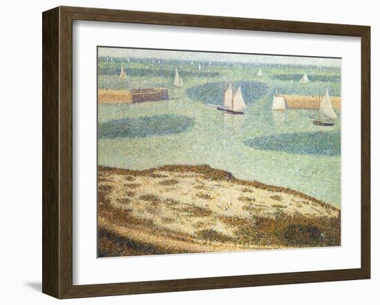 Entrance to the Harbor, 1888-Georges Seurat-Framed Giclee Print