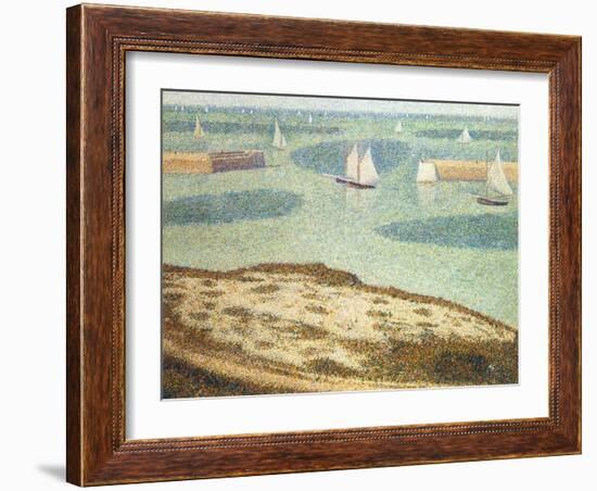 Entrance to the Harbor, 1888-Georges Seurat-Framed Giclee Print