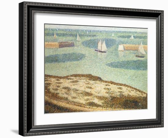 Entrance to the Harbor, 1888-Georges Seurat-Framed Giclee Print