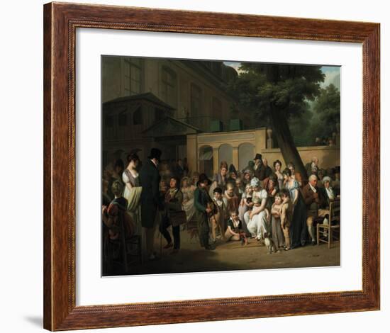 Entrance to the Jardin Turc, 1812-Louis Leopold Boilly-Framed Premium Giclee Print