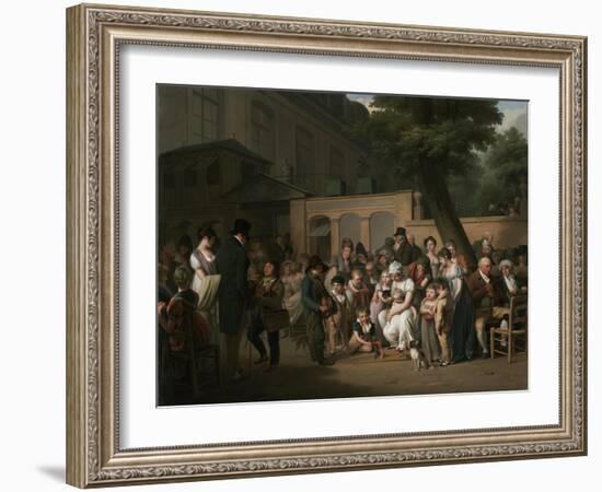 Entrance to the Jardin Turc, 1812-Louis Leopold Boilly-Framed Giclee Print