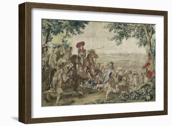 Entrance to the King at Dunkirk, September 2, 1662-Brun Charles Le-Framed Giclee Print