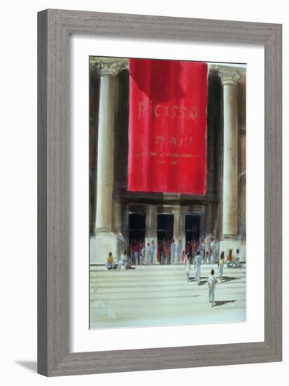 Entrance to the Metropolitan Museum, New York City, 1990-Lincoln Seligman-Framed Giclee Print