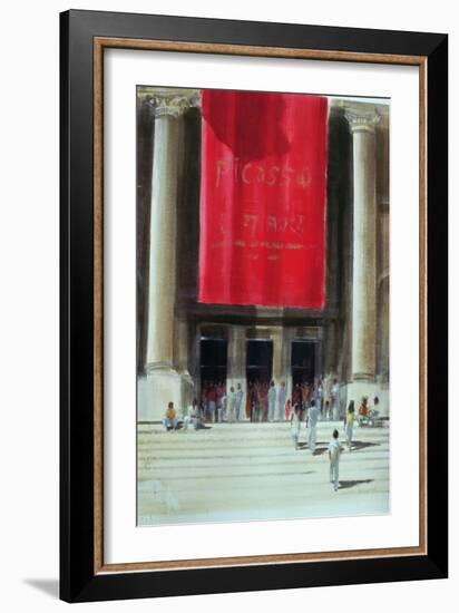 Entrance to the Metropolitan Museum, New York City, 1990-Lincoln Seligman-Framed Giclee Print