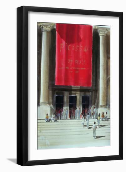 Entrance to the Metropolitan Museum, New York City, 1990-Lincoln Seligman-Framed Giclee Print