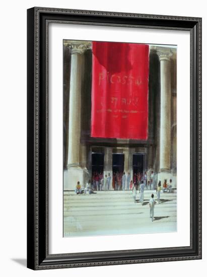 Entrance to the Metropolitan Museum, New York City, 1990-Lincoln Seligman-Framed Giclee Print