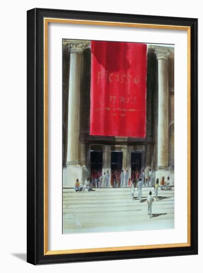 Entrance to the Metropolitan Museum, New York City, 1990-Lincoln Seligman-Framed Giclee Print