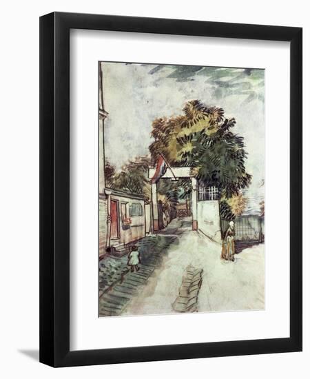 Entrance to the Moulin de la Galette-Vincent van Gogh-Framed Giclee Print