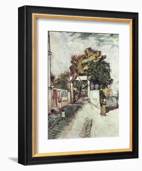 Entrance to the Moulin de la Galette-Vincent van Gogh-Framed Giclee Print