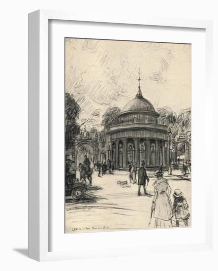 Entrance to the Parc Monceau, 1915-Frank Milton Armington-Framed Giclee Print