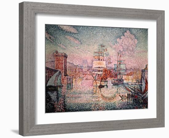 Entrance to the Port of Marseilles, 1911-Paul Signac-Framed Giclee Print