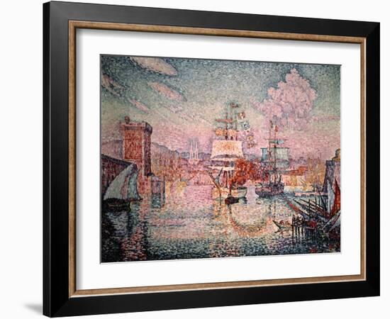 Entrance to the Port of Marseilles, 1911-Paul Signac-Framed Giclee Print