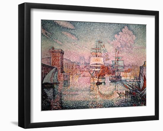 Entrance to the Port of Marseilles, 1911-Paul Signac-Framed Giclee Print