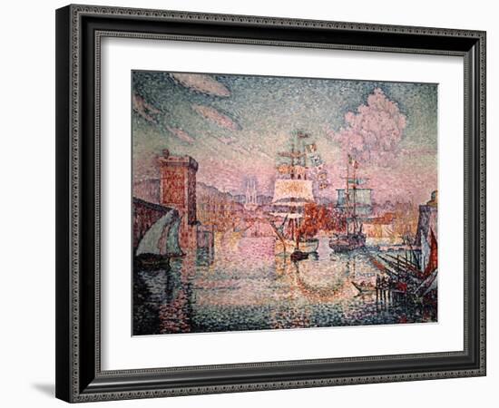 Entrance to the Port of Marseilles, 1911-Paul Signac-Framed Giclee Print