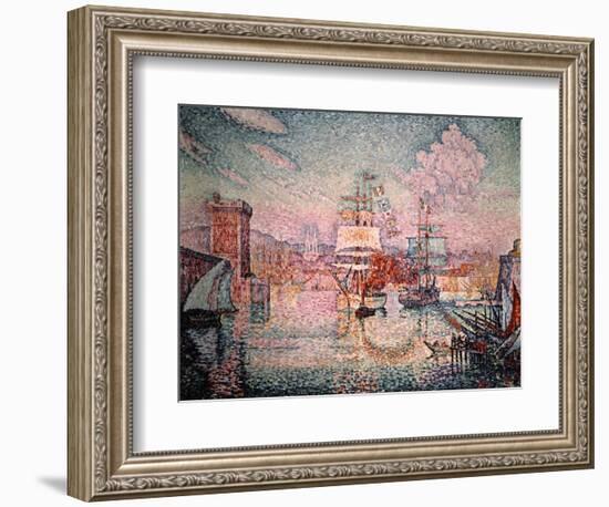 Entrance to the Port of Marseilles, 1911-Paul Signac-Framed Giclee Print