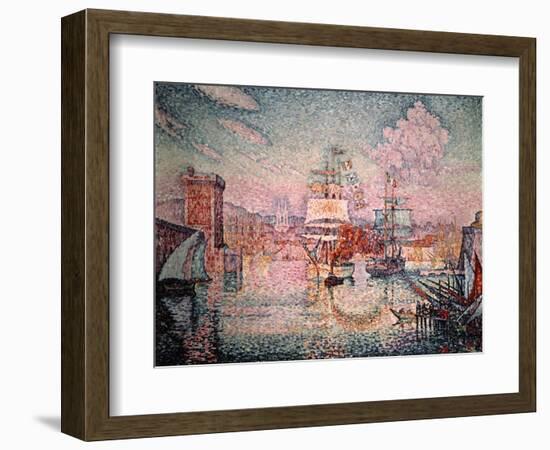 Entrance to the Port of Marseilles, 1911-Paul Signac-Framed Giclee Print