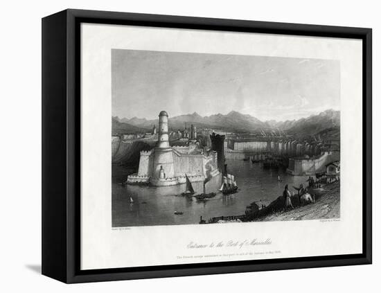 Entrance to the Port of Marseilles, France, 1875-A Willmore-Framed Premier Image Canvas