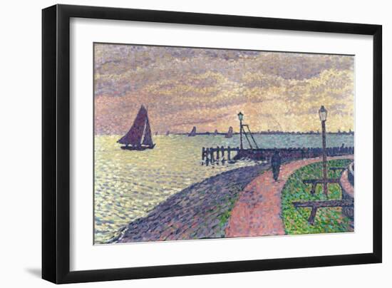 Entrance to the Port of Volendam-Théo van Rysselberghe-Framed Giclee Print