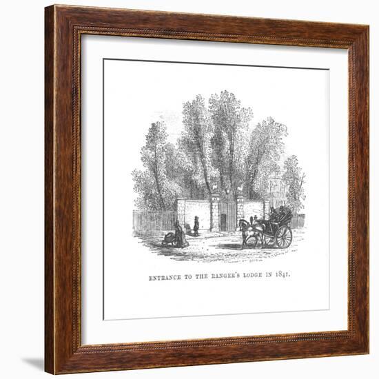 'Entrance to the Ranger's Lodge in 1841', c1870-Unknown-Framed Giclee Print