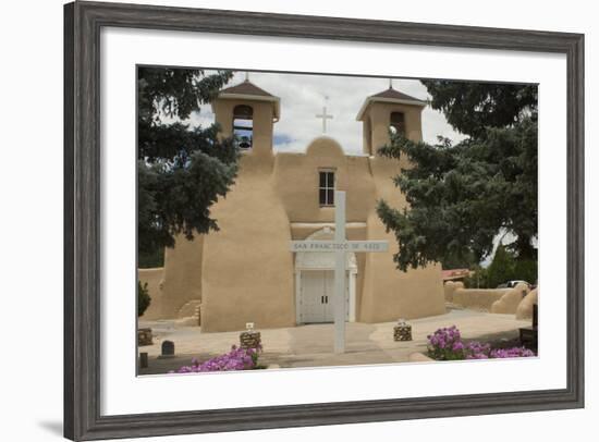 Entrance to the Spanish Colonial Church of S. Francis of Assisi, Ranchos De Taos-null-Framed Photographic Print